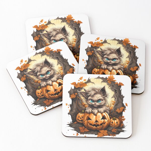 Item preview, 3D Sneaky cat: Halloween's Purrfect Tee Mystery designed and sold by Moisky Art.