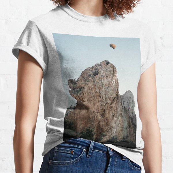 Playful Cat Rock Formations Classic T-Shirt
