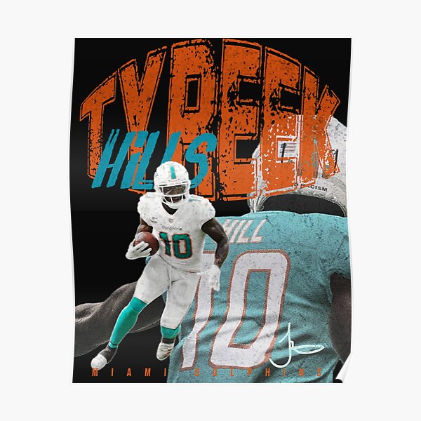 tyreek hill dolphins  Poster for Sale by beekayprints