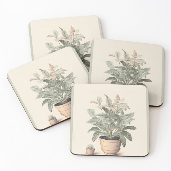 Item preview, Vintage imago of potted plants designed and sold by SimpleWallArt.