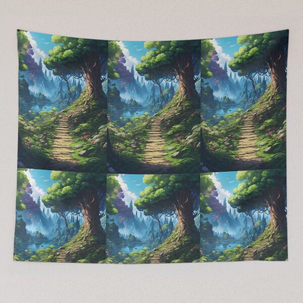 Item preview, Enchanted Forest Scenery designed and sold by ROKANDESIGNART.