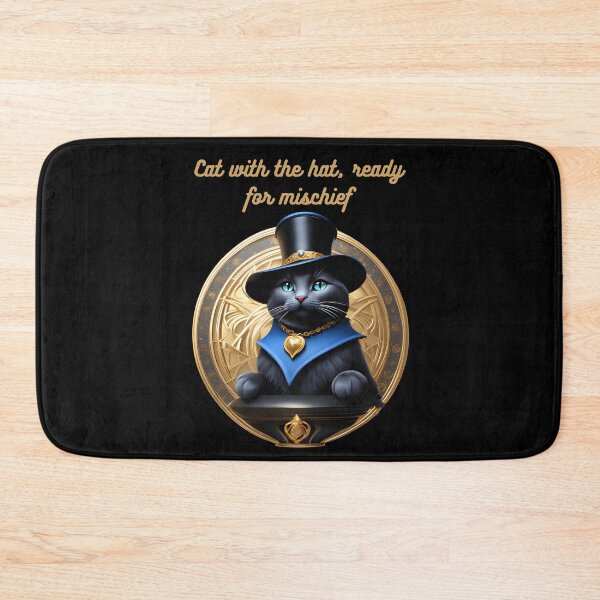 Item preview, Cat with the hat, ready for mischief! designed and sold by CuteCatsCoffee.