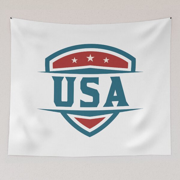 Item preview, USA shield emblem. American Logo. Patriotic American symbol. designed and sold by TashaVector.