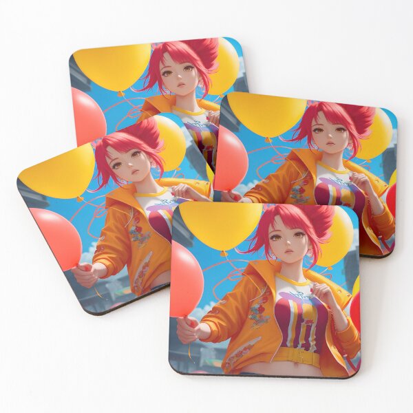 Item preview, girl with ballons designed and sold by Visions-ai.