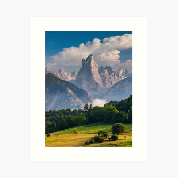 Mount Howling Wolf surreal landscape Art Print