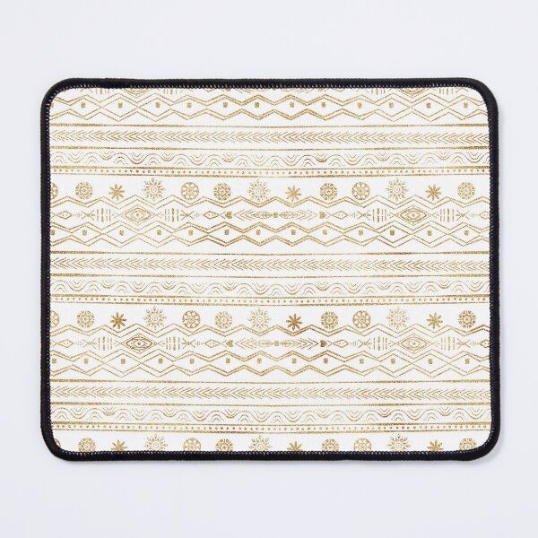 Item preview, White Gold Geometric Aztec Tribal designed and sold by InovArtS.