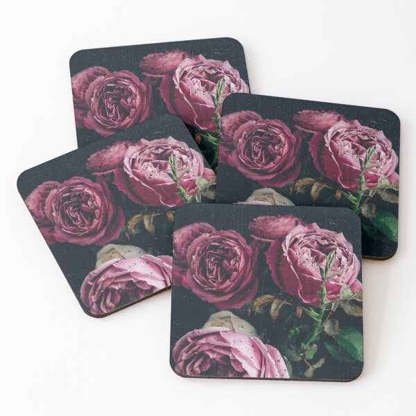 Item preview, Dark vintage roses (the romantic soul) worn surface designed and sold by Juditdesign.