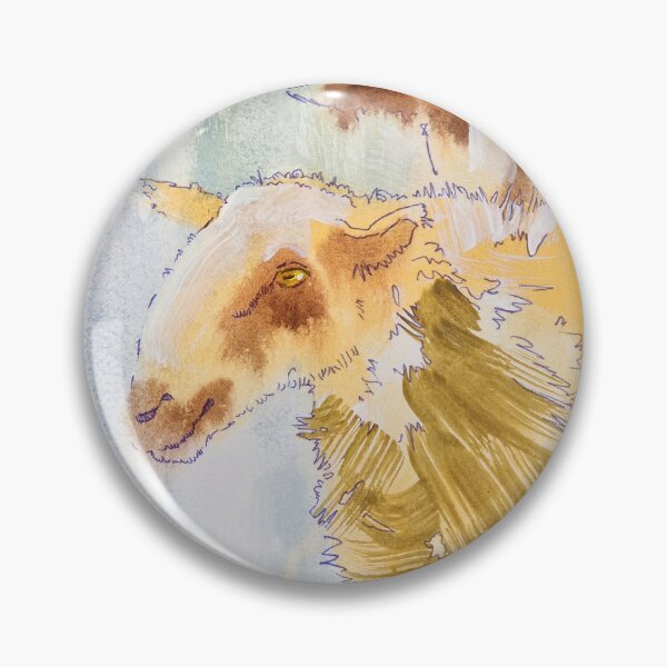 Item preview, Sheep Painting Surreal Orange and Blue designed and sold by MikeJory.