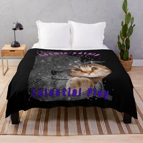 Item preview, cosmic catnip celestial play designed and sold by CuteCatsCoffee.