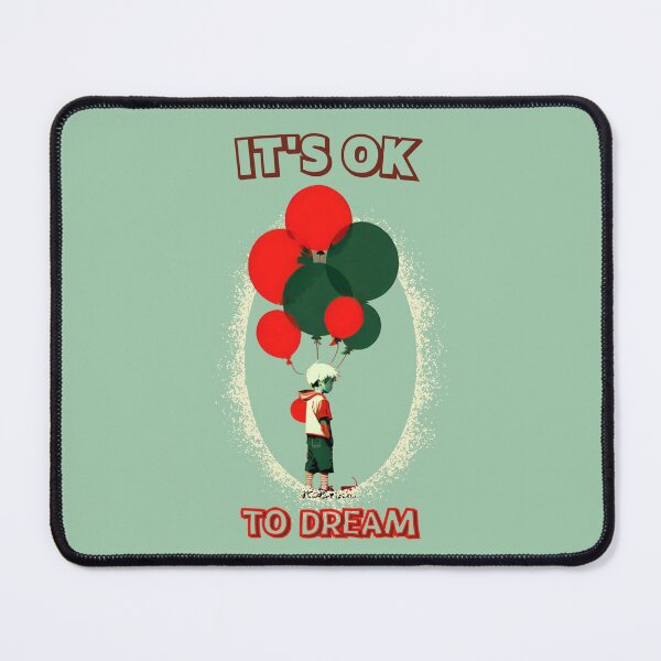 Item preview, It's ok to dream Kawaii boy with red ballon by CallisC Arts ⭐⭐⭐⭐⭐ designed and sold by CallisC-Arts.