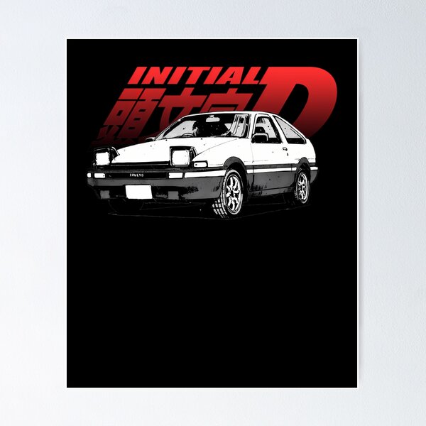 AE86 Initial D Photographic Print for Sale by squeal tires