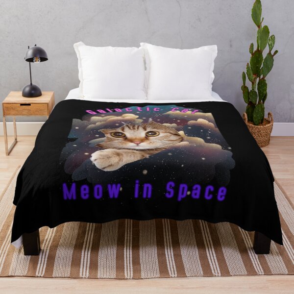 Item preview, Galactic Cat! Meow in Space. Cat among the stars designed and sold by CuteCatsCoffee.