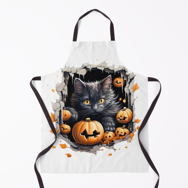Item preview, 3D Sneaky Black Cat: Halloween's Purrfect Tee designed and sold by Moisky Art.