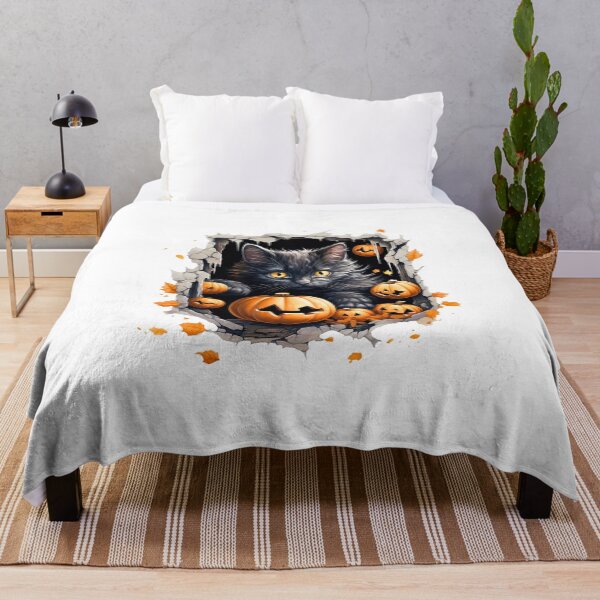 Item preview, 3D Sneaky Black Cat: Halloween's Purrfect Tee designed and sold by Moisky Art.