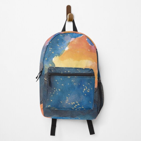 Item preview, My Aurora Bright, Starry Night, Watercolor painting designed and sold by Lunardreams54.