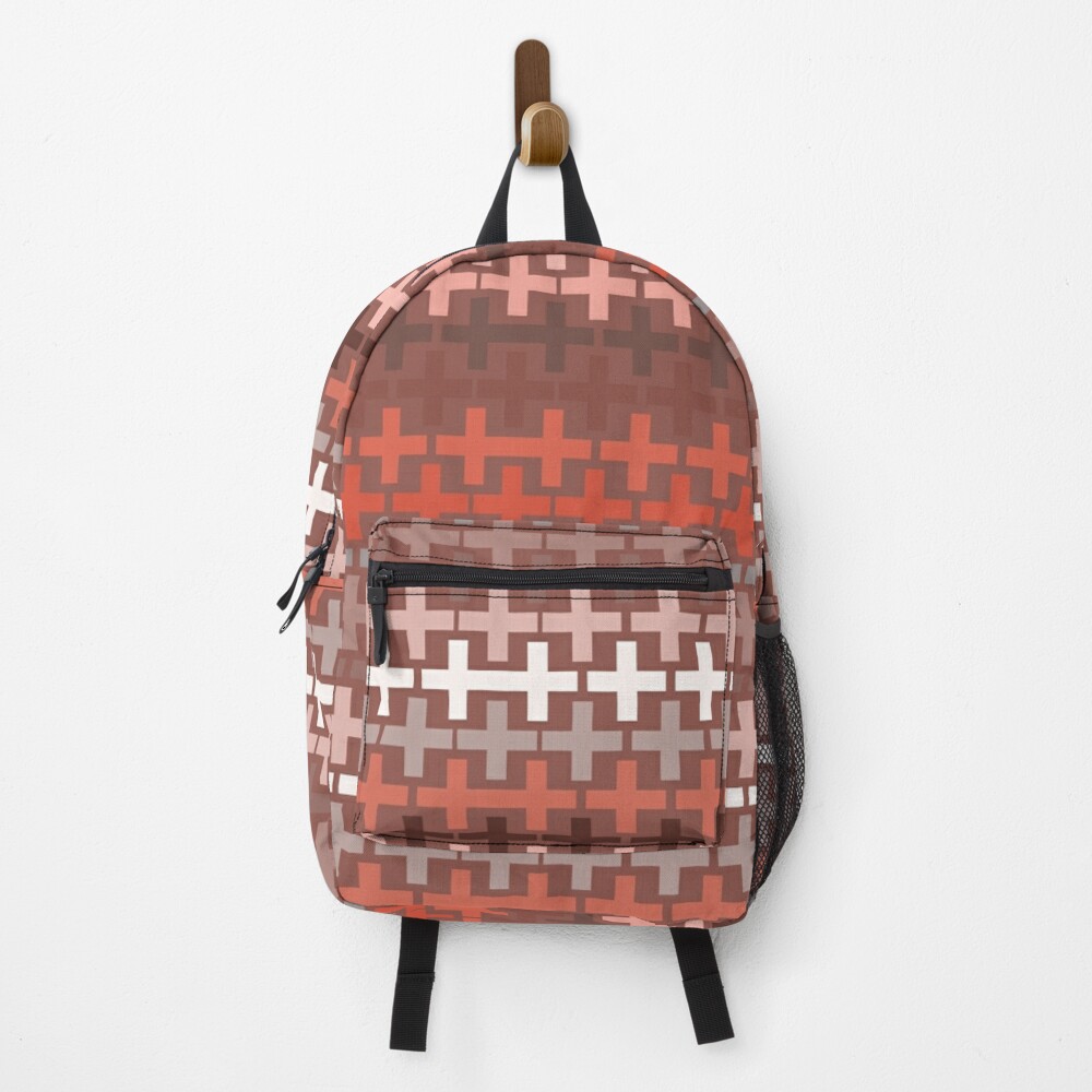 Viele bunte Kreuze rot Rucksack