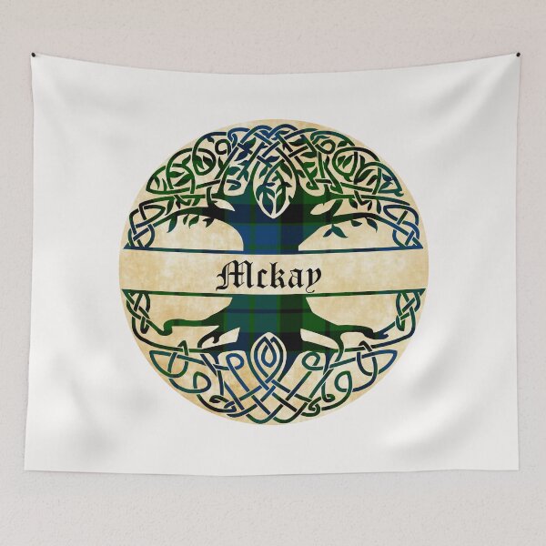 Item preview, Mckay Tree of Life Clan Scottish Surname tartan designed and sold by BagTown Clans.