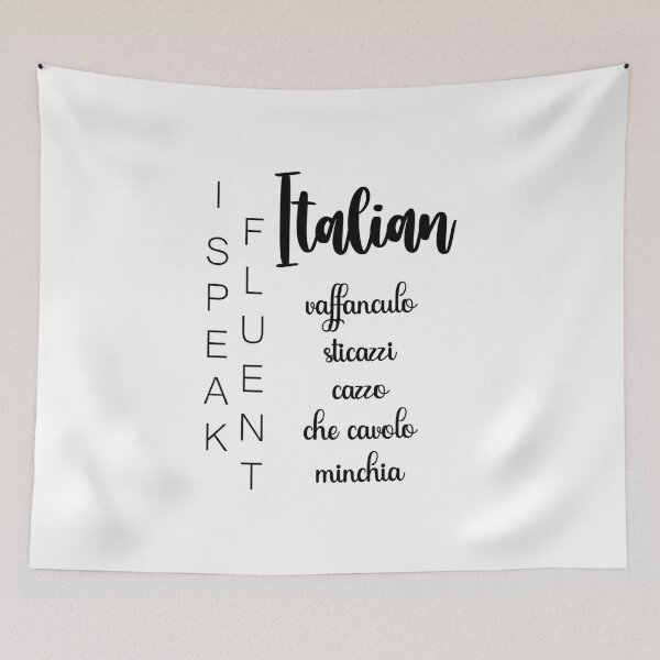 Item preview, I Speak Fluent Italian... Swear Words Included! designed and sold by EmeraldeaArt.