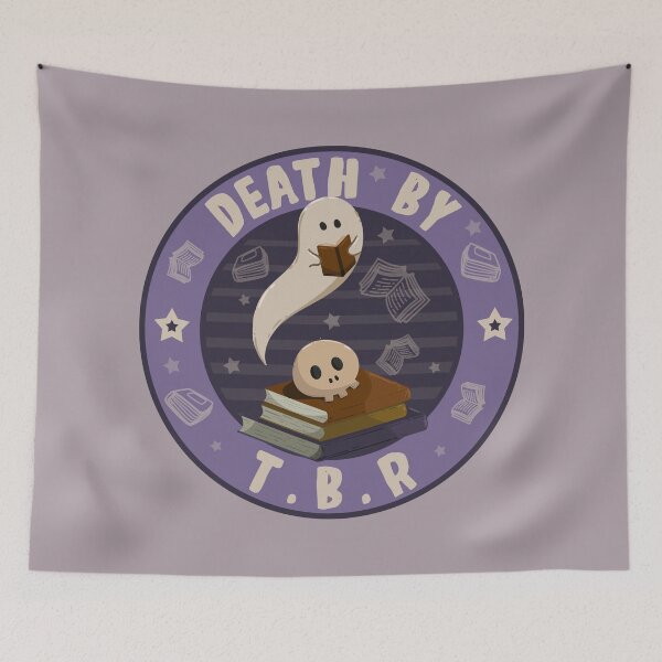 Item preview, Death By TBR Ghost Reading Book designed and sold by shmodev.