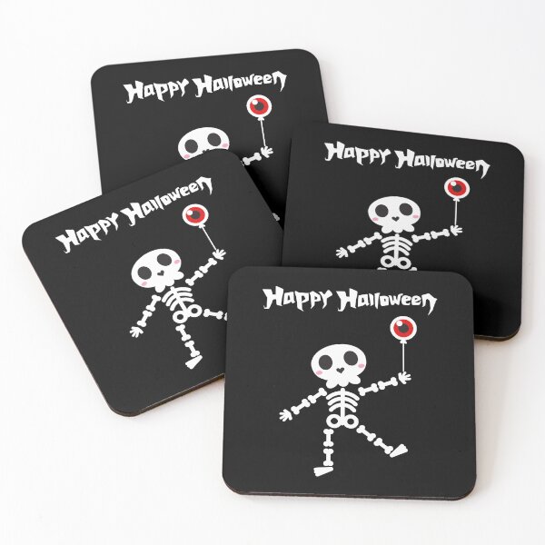 Item preview, Happy halloween Happy skeleton designed and sold by RetroNibylander.