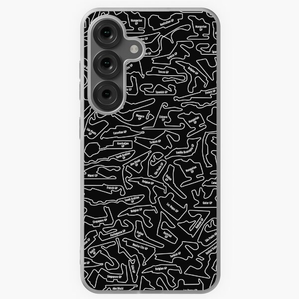 Item preview, Formula 1 Black And White 2023-2024 Race Tracks Pattern designed and sold by hankmccoy.
