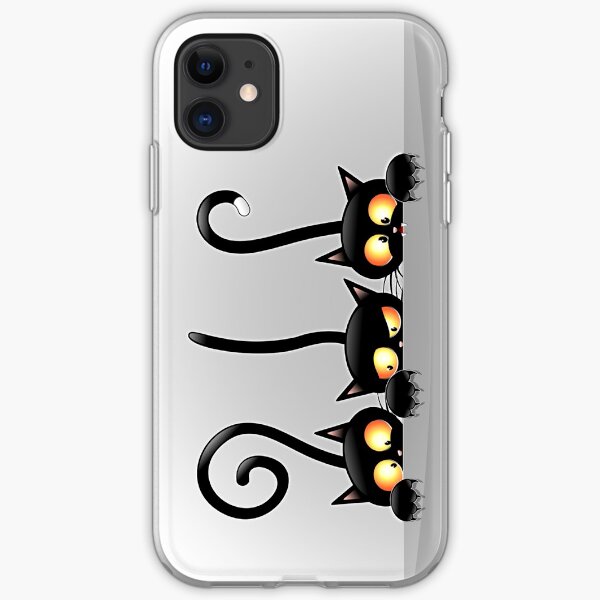 Three Naughty Playful Kitties iPhone Soft Case