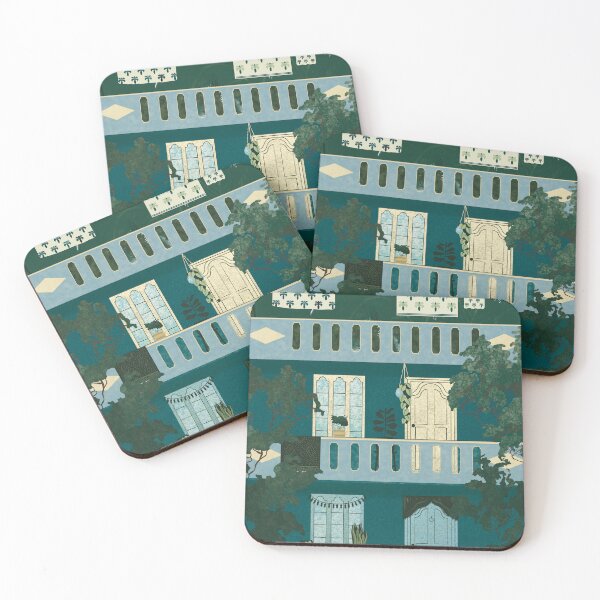 Item preview, Indian homes - blue designed and sold by GoodYarns.