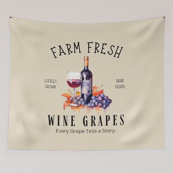 Item preview, Farm Fresh Wine Grapes, Fall Season designed and sold by Hibiskusmond.