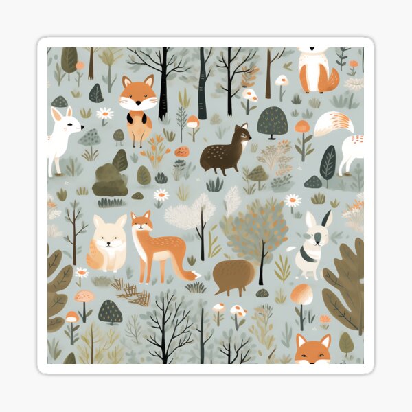 Item preview, Woodland Creatures so cute 8 designed and sold by Tem‑Tip of pen.