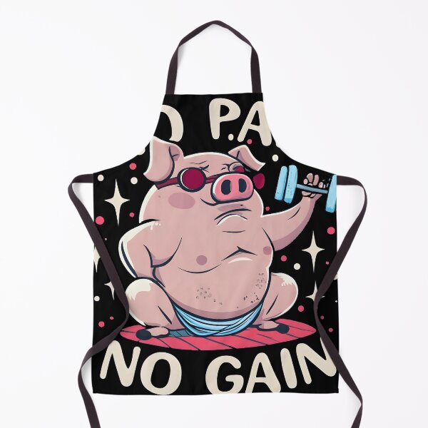 Item preview, No pain no gain ,Chubby Pig Working Out with Determination designed and sold by ratchawoot.
