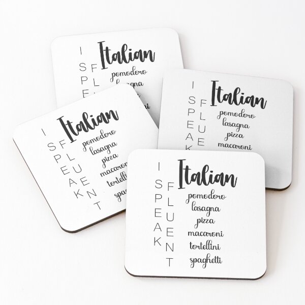 Item preview, I Speak Fluent Italian... Through Food! designed and sold by EmeraldeaArt.