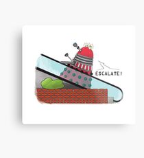 Why you can't take a Dalek shopping Metal Print