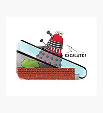 Why you can't take a Dalek shopping Photographic Print