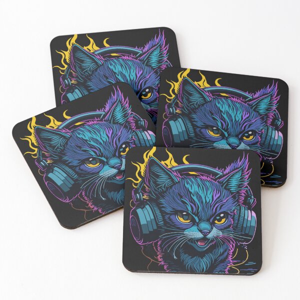 Item preview, Tech-Savvy Kitty Groovin' to the Beat designed and sold by Subho Store.