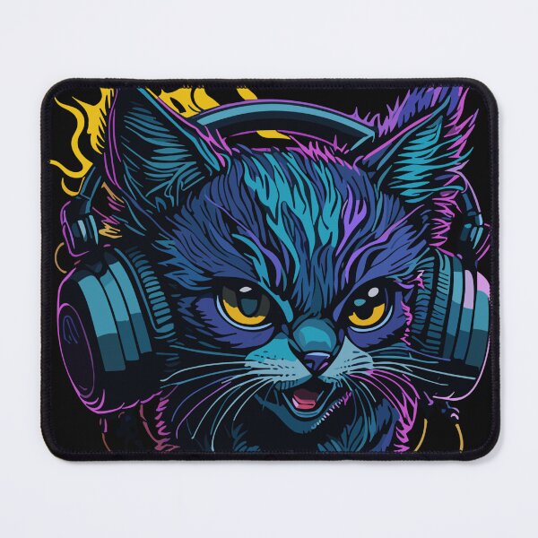 Item preview, Tech-Savvy Kitty Groovin' to the Beat designed and sold by Subho Store.
