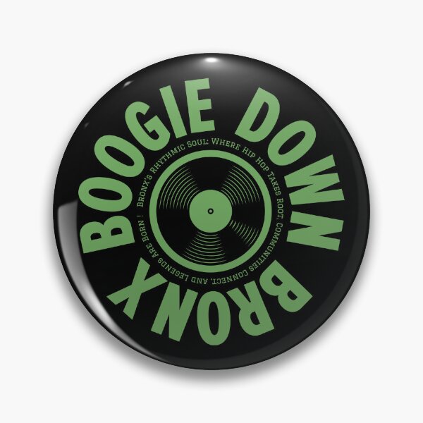Item preview, Boogie Down Bronx Hip Hop Logo - Vintage Vinyl Record Design designed and sold by Boogosh.
