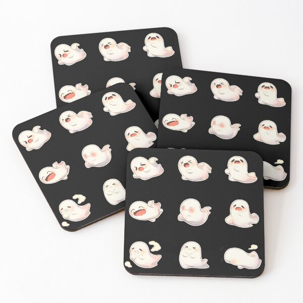 Item preview, Derpy Ghost Emotions Sticker Pack Halloween Laptop Hydroflask by Zeesdesign on Redbubble designed and sold by ZEESDESIGN.