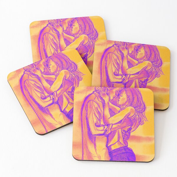 Item preview, "Cosmic Souls" Couple Sketch Drawing with added vibrant Pop-Up Colors designed and sold by Lunardreams54.