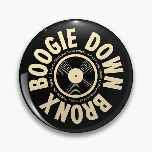 Item preview, Boogie Down Bronx Hip Hop Logo - Vintage Vinyl Record Design designed and sold by Boogosh.