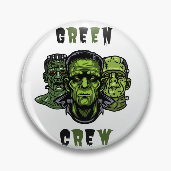 Item preview, Frankenstein Hallowen green crew designed and sold by Garbul.