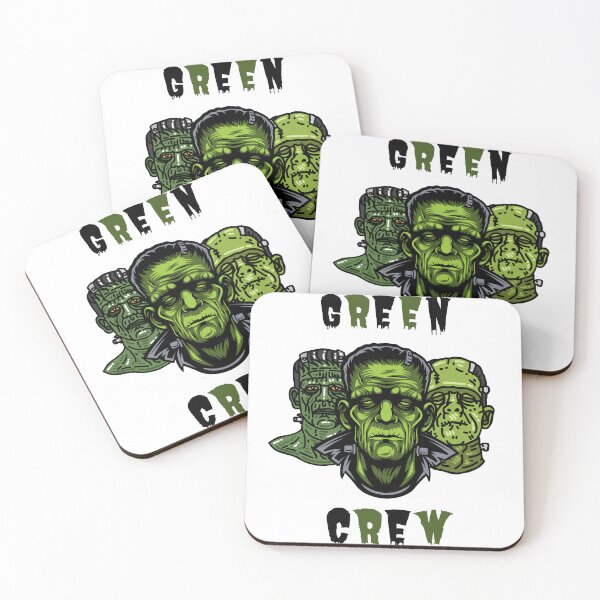 Item preview, Frankenstein Hallowen green crew designed and sold by Garbul.
