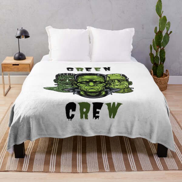 Item preview, Frankenstein Hallowen green crew designed and sold by Garbul.