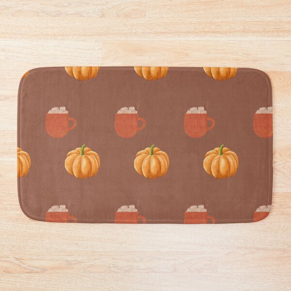 Item preview, Cozy autumn pattern with pumpkin latte designed and sold by Dilerte.