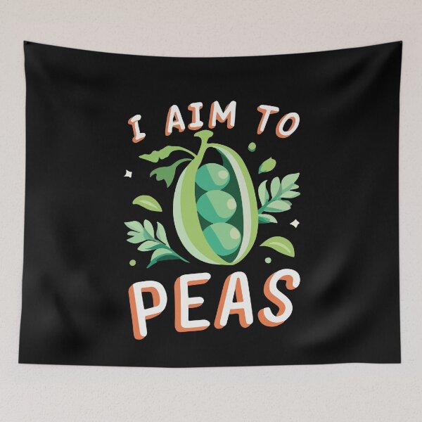 Item preview, I Aim To Peas Funny Vegans Humor Veggie Green Diet Fruits Gift designed and sold by TMelonShop.