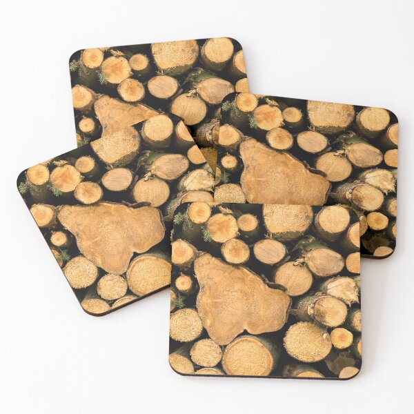 Item preview, Woodpile in the forest designed and sold by Postertale.