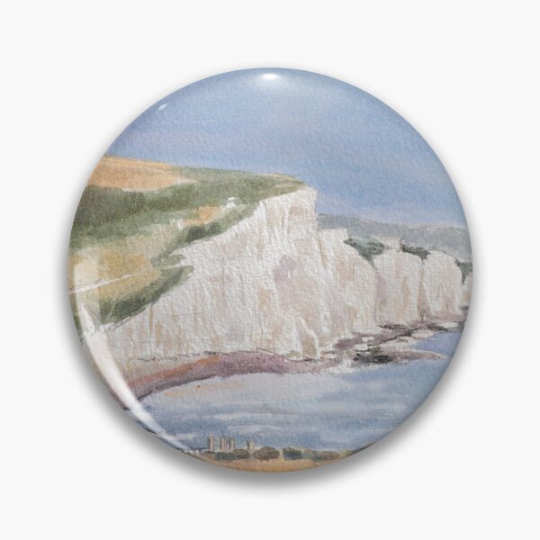Item preview,  Seven Sisters cliffs near Brighton watercolor painting hand painted  designed and sold by SelenePaintings .