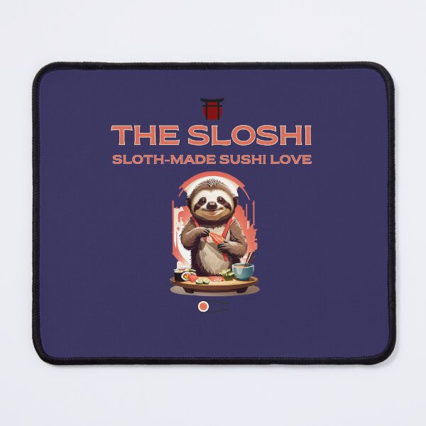 Item preview, Sloth making eating sushi graphic logo  designed and sold by CedricNorbinho.