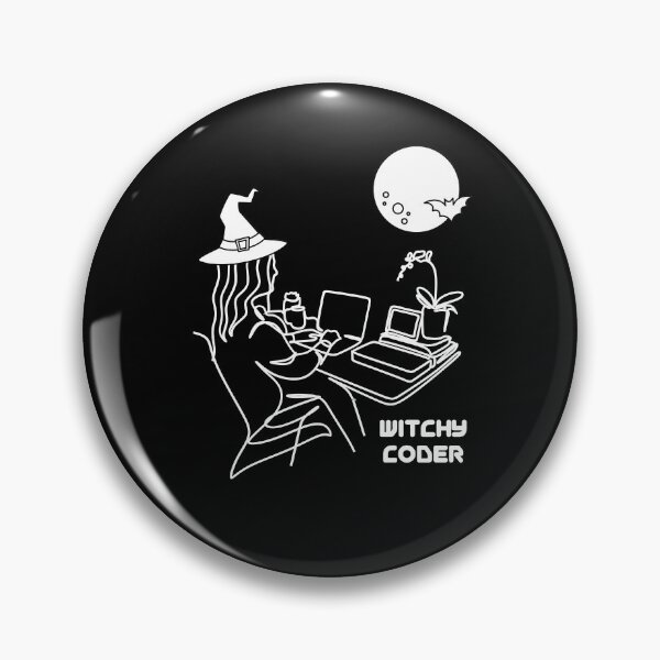 Artikelvorschau, Witchy Coder Lustige Halloween-Geschenke für Computerprogrammierer entworfen und verkauft von EwelelleDesign.