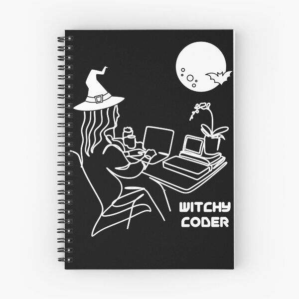 Item preview, Witchy Coder Funny Halloween Gifts For Computer Programmers designed and sold by EwelelleDesign.