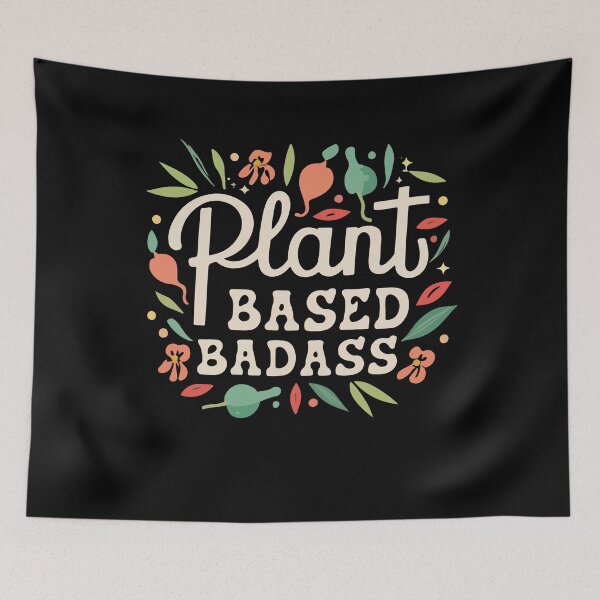 Item preview, Plant Based Badass Funny Vegans No Meat Diet Veggies Fruits Gift designed and sold by TMelonShop.